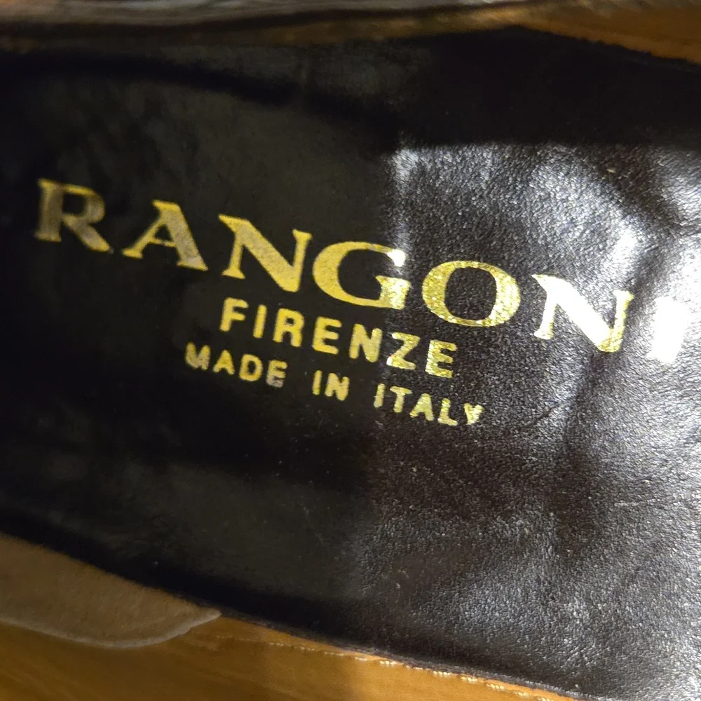 Rangoni Dark Brown Croc-Embossed Loafers Size 8‎ 1/2 - Picture 4 of 7